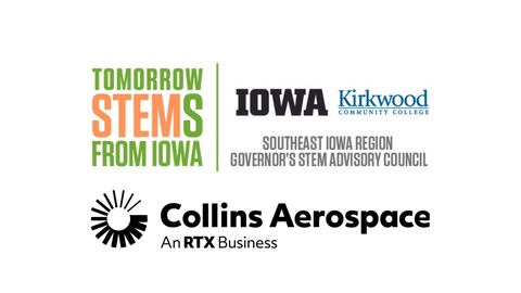 Logo for Southeast Iowa STEM Region and Collins Aerospace