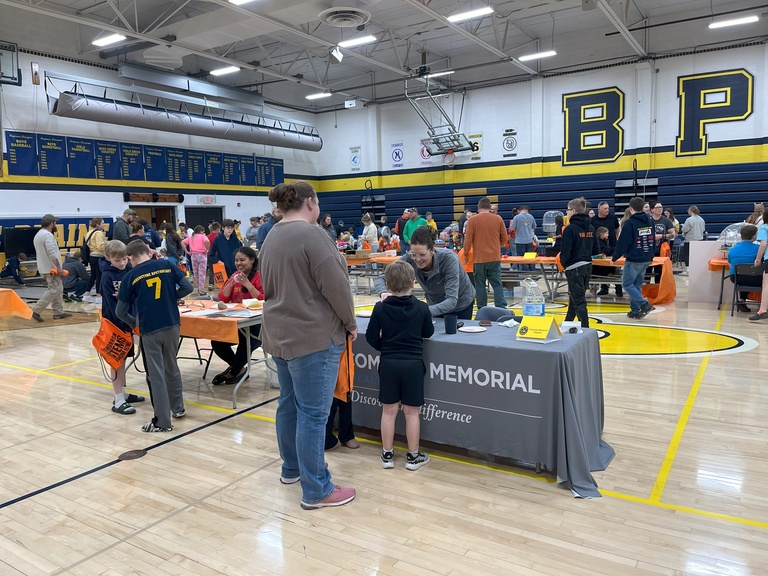 Exhibitor table