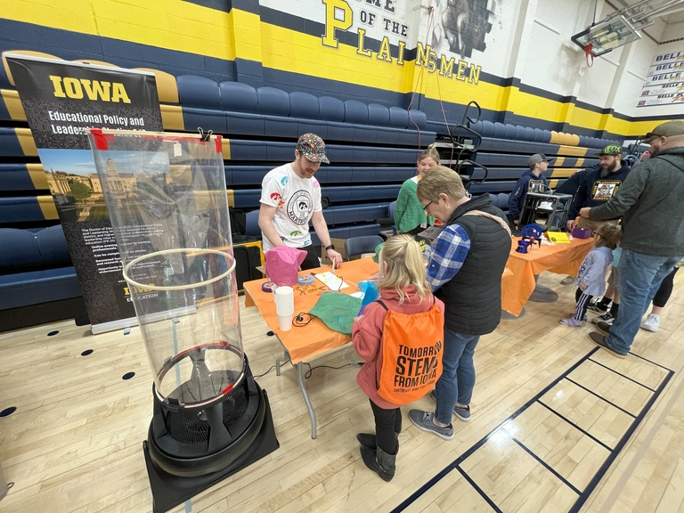 Exhibitor table