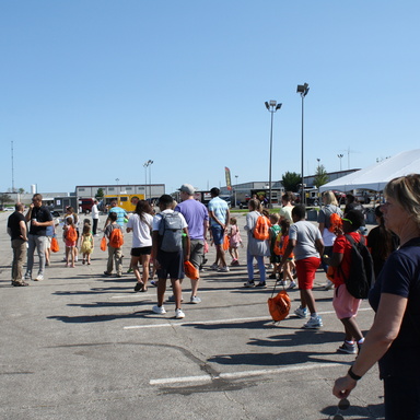 People gather at STEM Fest