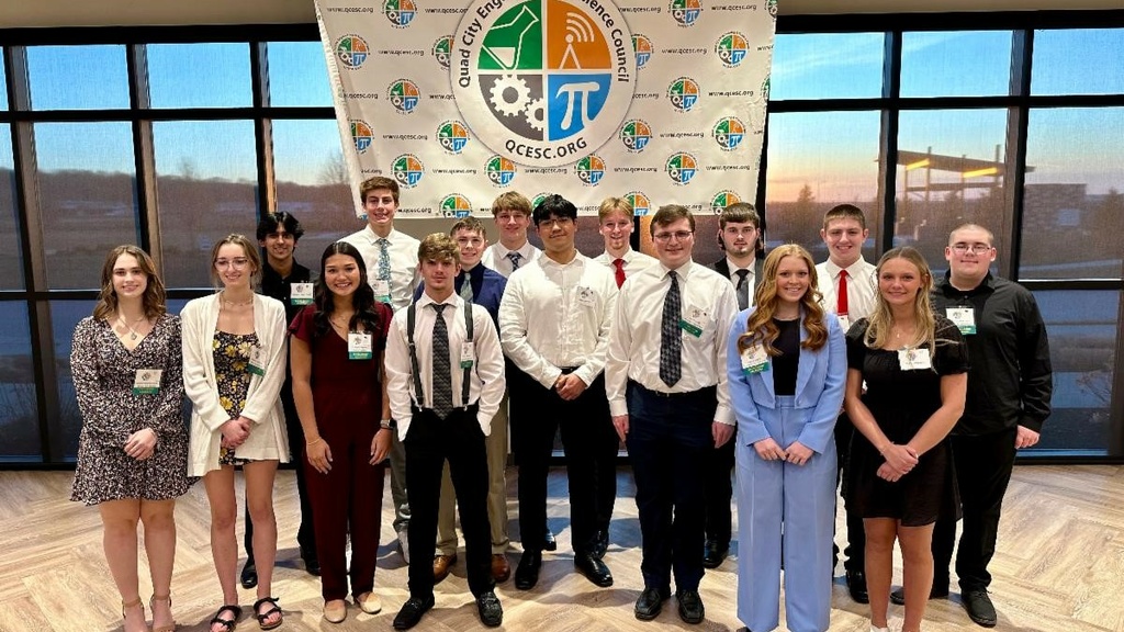 QCESC people pose for photo at 2024 Celebration of STEM event